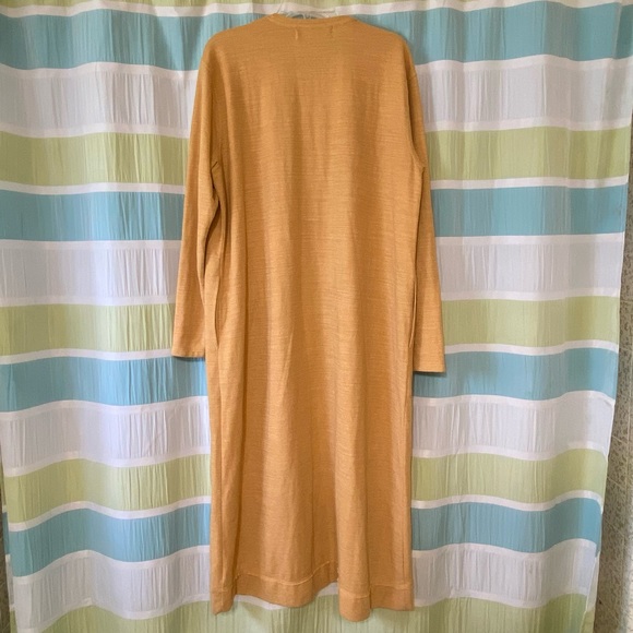 Free People Beach Bi Coastal Gold Open Duster Cardigan Sz XL - Picture 7 of 10